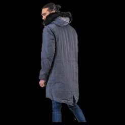 Hot Nike Down Fill Hood Parka Grey Blå