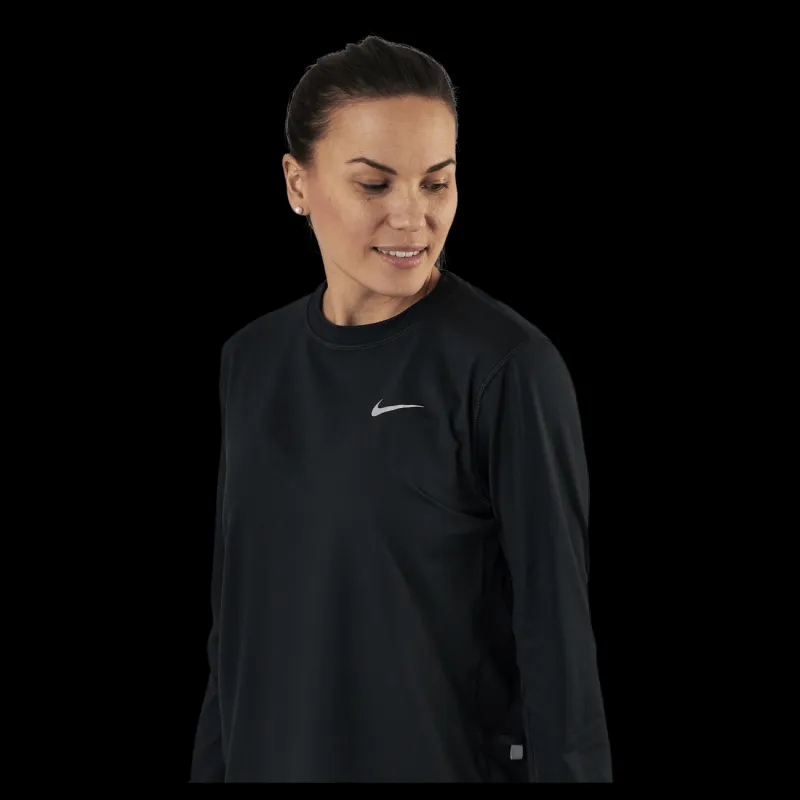 Best Nike Dri-FIT Element Women's Running Crew BLACK/REFLECTIVE SILV Svart