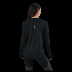 Best Nike Dri-FIT Element Women's Running Crew BLACK/REFLECTIVE SILV Svart