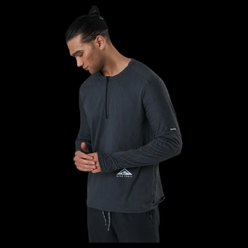Nike Dri-FIT Element 1/2-Zip Top Trail Black/Grey Svart