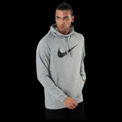 Nike Dri-FIT Men's Pullover Training Hoodie DK GREY HEATHER/BLACK Grå Hot
