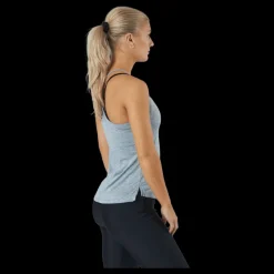 Hot Nike Dri-FIT One Elastika Women's Standard Fit Tank PARTICLE GREY/HTR/BLACK Grå