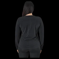 Nike Dri-FIT One Luxe Women's Standard Fit Long-Sleeve Top BLACK/REFLECTIVE SILV Svart Best