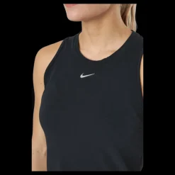 Outlet Nike Dri-FIT One Luxe Women's Standard Fit Tank BLACK/REFLECTIVE SILV Svart