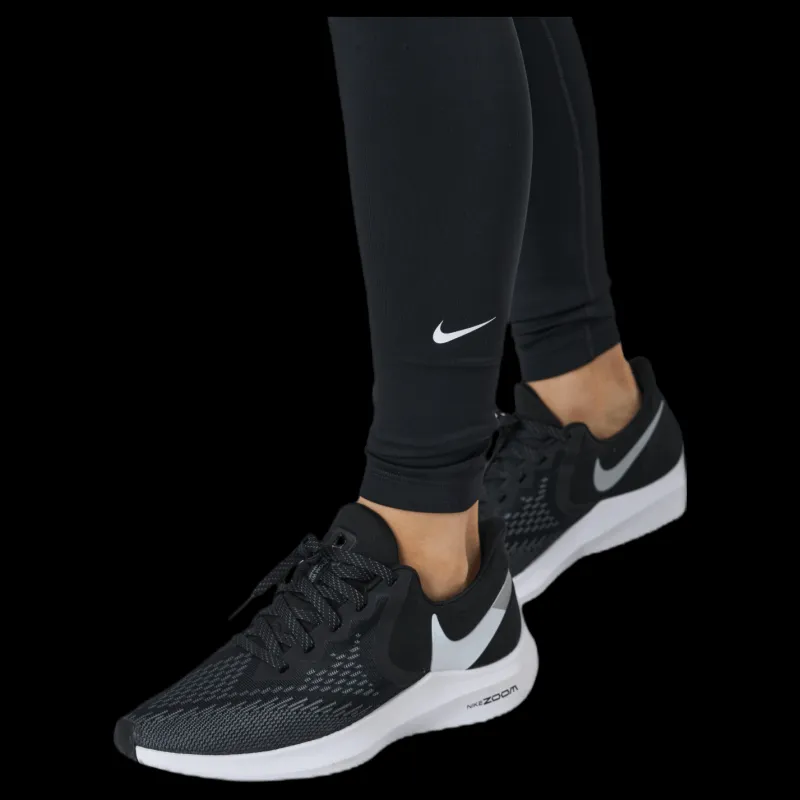 Nike Dri-FIT One Women's Mid-Rise Leggings BLACK/WHITE Svart Sale