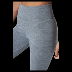 New Nike Dri-FIT One Women's Mid-Rise Leggings IRON GREY/HTR/WHITE Grå