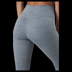 New Nike Dri-FIT One Women's Mid-Rise Leggings IRON GREY/HTR/WHITE Grå