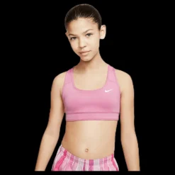 Nike Dri-FIT Reversible Racerback Stripe Junior Pink Rosa Clearance
