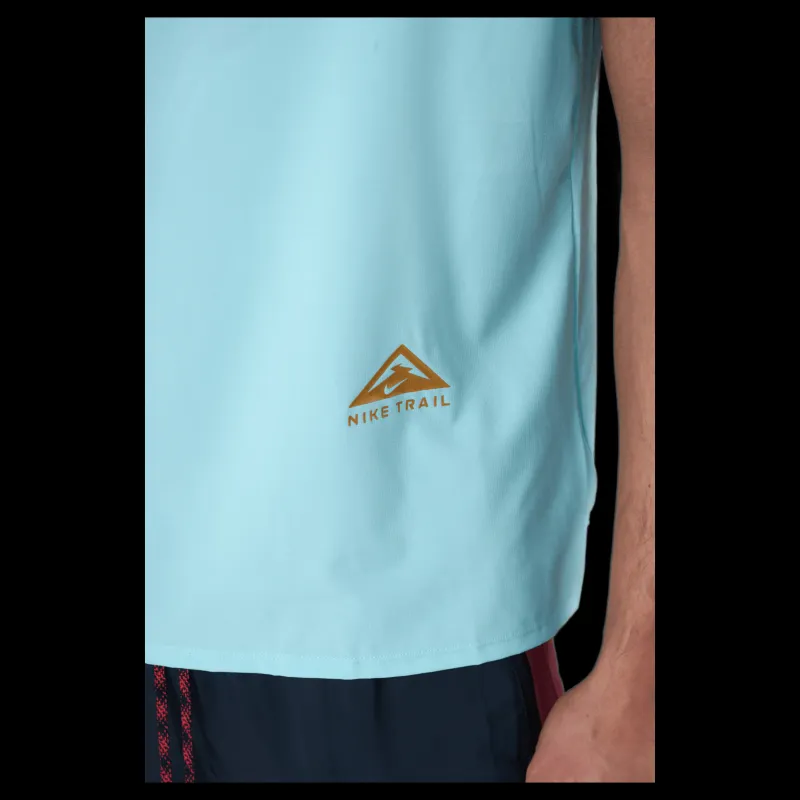 Nike Dri-fit Rise 365 Short-sleeve Copa/reflective Silv Blå Sale