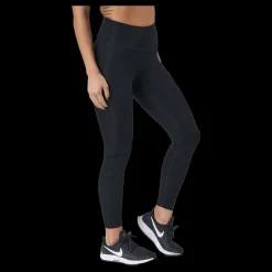 Nike Dri-fit Swoosh Run Women's 7/8 Black/white Svart Outlet