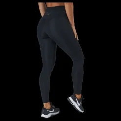 Outlet Nike Dri-fit Swoosh Run Women's 7/8 Black/white Svart
