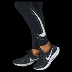 Outlet Nike Dri-fit Swoosh Run Women's 7/8 Black/white Svart
