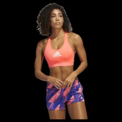 adidas Drst Alphaskin Bra Pink/White Rosa och Vit Best