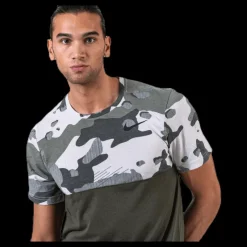 Best Nike Dry Camo SS Top Green Flerfärgad