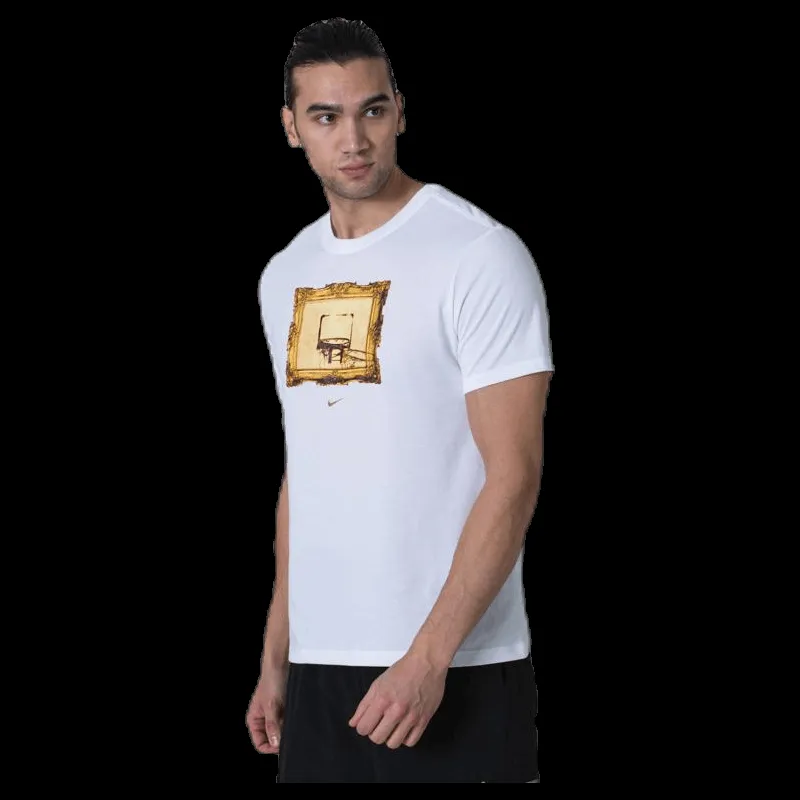 Outlet Nike Dry Core Basketball Tee White Vit