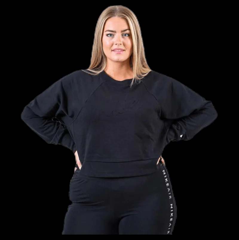 Nike Dry Lux Crew Plus White/Black Blå Sale
