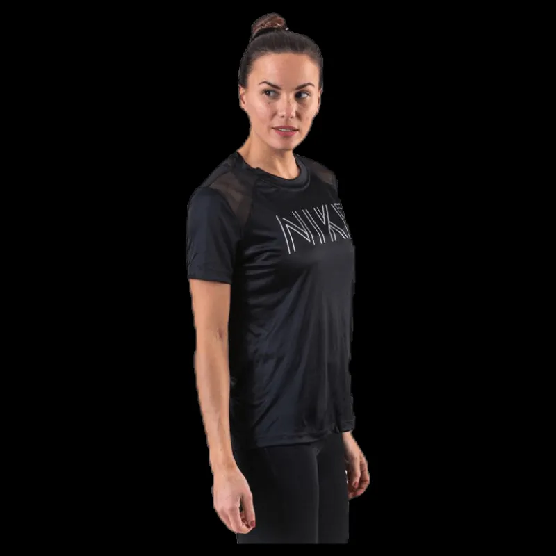 Nike Dry Miler SS Black/Silver Svart Sale