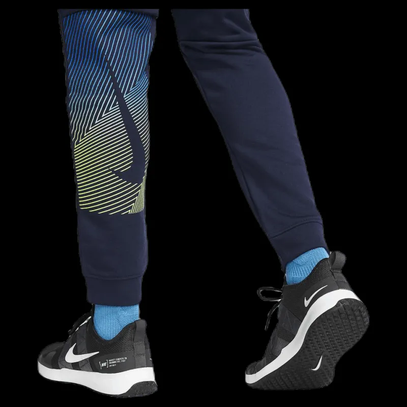 Nike Dry Pant Fleece Linear Vision Blue Blå Outlet