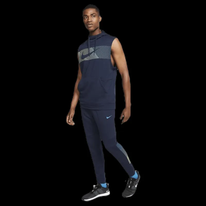 Nike Dry Pant Fleece Linear Vision Blue Blå Outlet