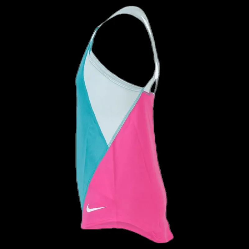 Nike Dry Tank Elastic Strap Blue/Pink Rosa