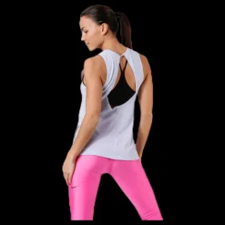 Nike Dry Tank Studio Open Back Purple Rosa Discount