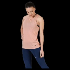 Nike Dry Tank Studio Open Back Pink Rosa New