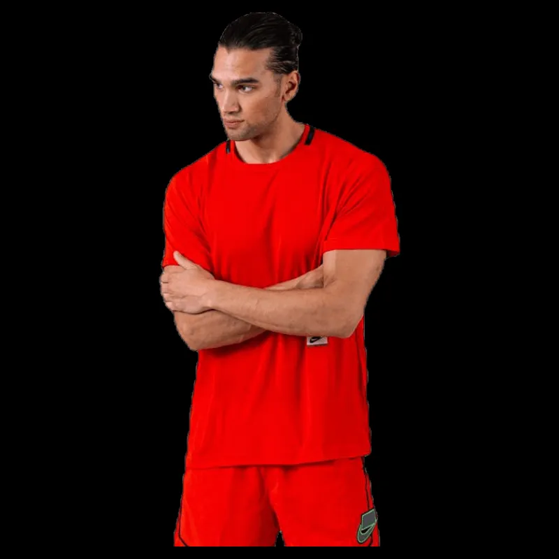 Clearance Nike Dry Top SS NSP Green/Red Röd