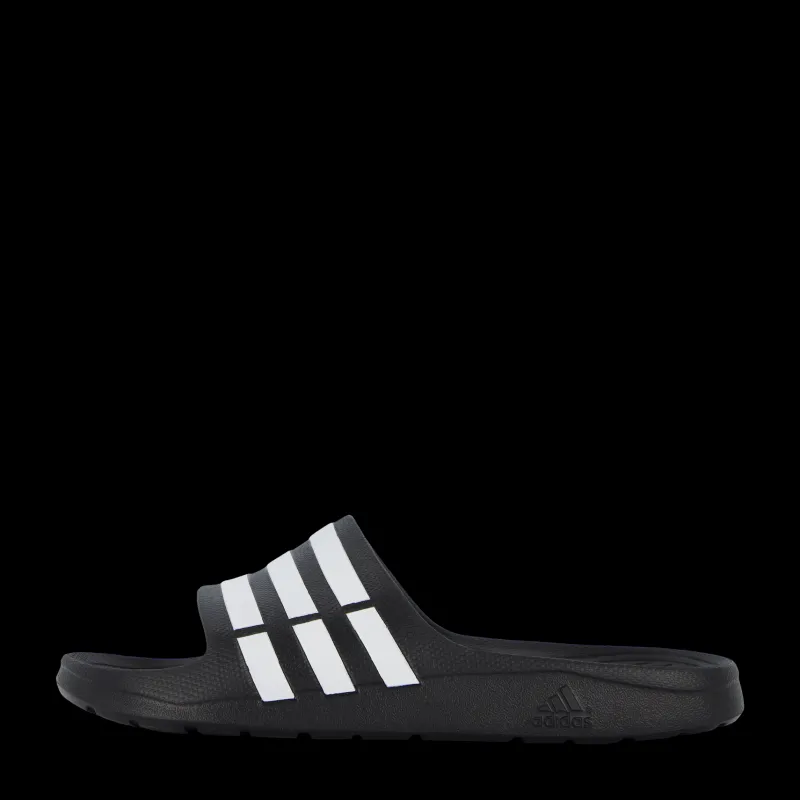 New adidas Duramo Slides Core Black / White / Core Black Svart