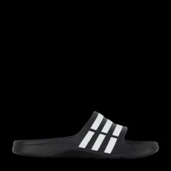 New adidas Duramo Slides Core Black / White / Core Black Svart