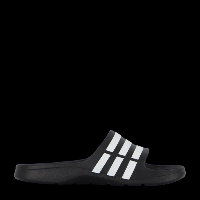 New adidas Duramo Slides Core Black / White / Core Black Svart