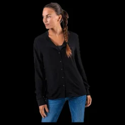 Pieces Ea Ls Shirt Black Svart