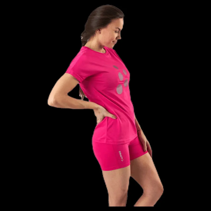 Clearance Craft Eaze SS Logo Mesh Tee Pink Rosa