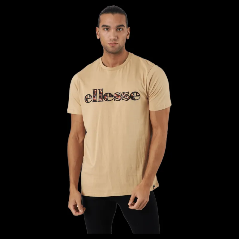 Discount Ellesse El Crater Tee Beige