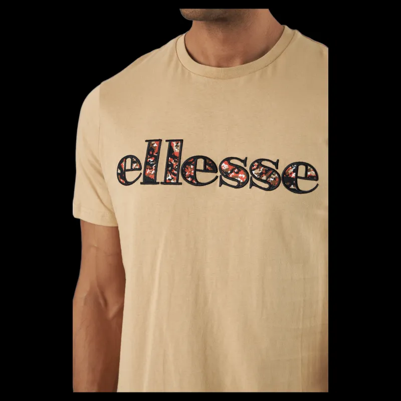 Discount Ellesse El Crater Tee Beige