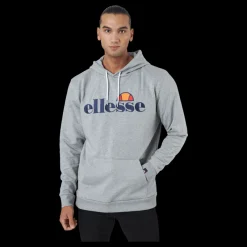 Clearance Ellesse El Ferrer Oh Hoody Grey Marl Grå