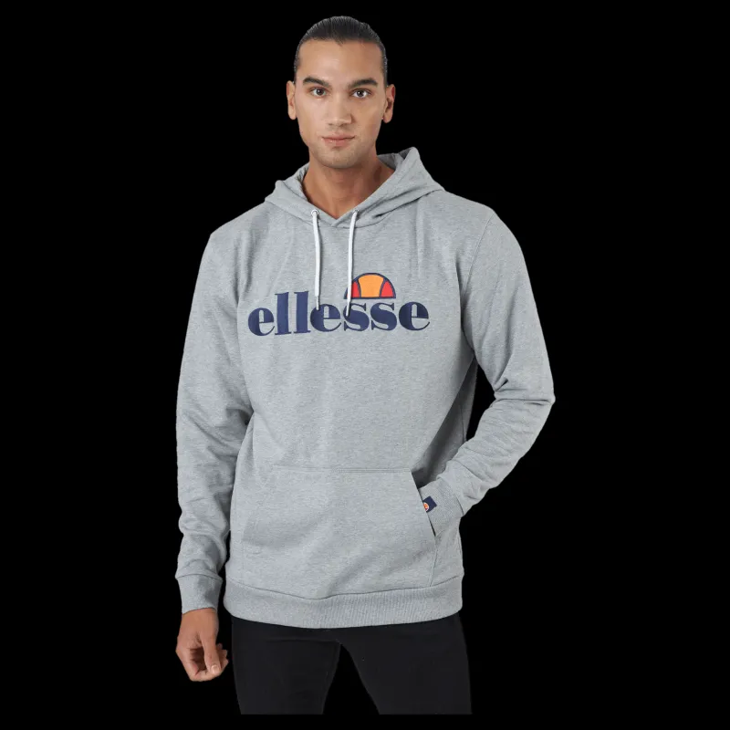 Clearance Ellesse El Ferrer Oh Hoody Grey Marl Grå