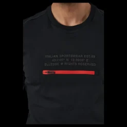 Sale Ellesse El Piedmont Tee Black Svart