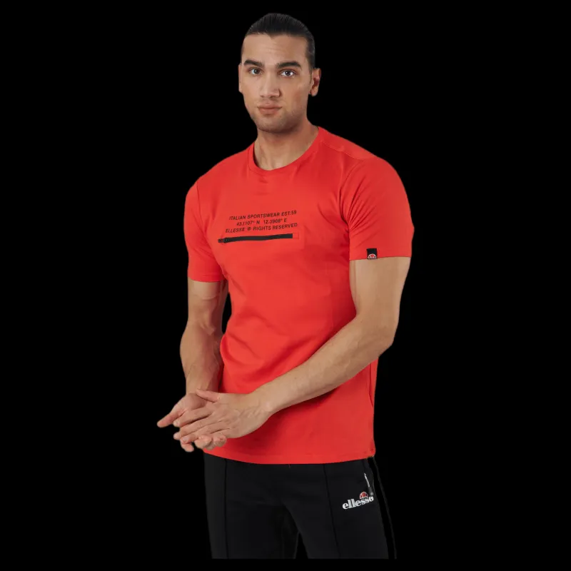 Ellesse El Piedmont Tee Red Röd Outlet
