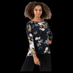 Only Elcos 4/5 Aop Top Black Svart Best