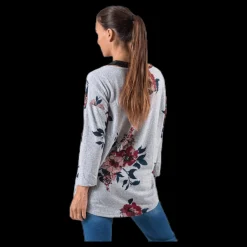 Only Elcos 4/5 Aop Top Jrs Grey Grå Hot
