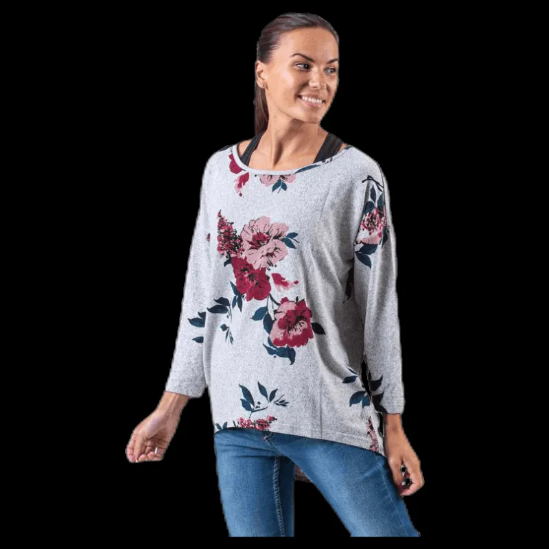 Only Elcos 4/5 Aop Top Jrs Grey Grå Hot