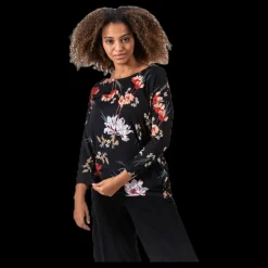 Only Elcos 4/5 Aop Top Patterned/Black Mönstrad och Svart Discount