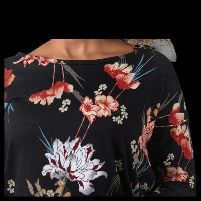 Only Elcos 4/5 Aop Top Patterned/Black Mönstrad och Svart Discount