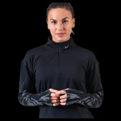 Nike Element Flsh Half-Zip Black/Silver Svart Hot