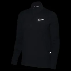 Outlet Nike Element Women's 1/2-Zip Running Top BLACK/REFLECTIVE SILV Svart