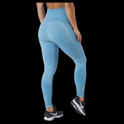 Famme Elevate Wave Leggings 2 Melange Blue Blå Clearance