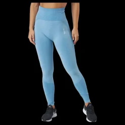 Famme Elevate Wave Leggings 2 Melange Blue Blå Clearance