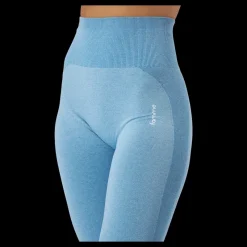 Famme Elevate Wave Leggings 2 Melange Blue Blå Clearance