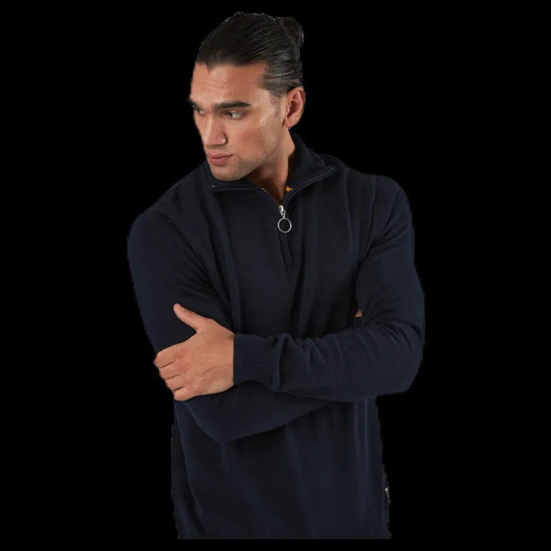 Jack & Jones Eli Knit High Neck Zip White Vit Online
