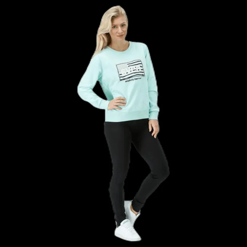 Svea Ella Crew Green Grön Clearance